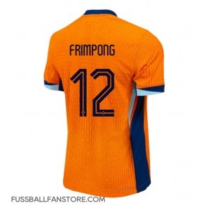 Niederlande Jeremie Frimpong #12 Replik Heimtrikot EM 2024 Kurzarm